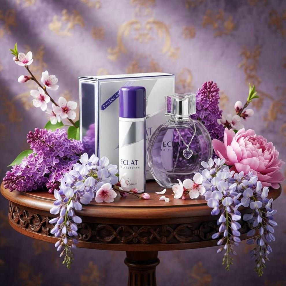عطر ادوپرفیوم زنانه فراگرنس ورد مدل اکلت لا ویولت حجم ۱۰۰ میلی‌لیتر شرکتی